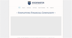 Desktop Screenshot of highwaterwealth.com