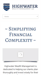 Mobile Screenshot of highwaterwealth.com